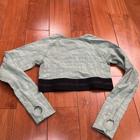 Gymshark Vision 3 pieces Long Sleeve Crop Top sports Bra and leggings size M - Picture 6 of 14